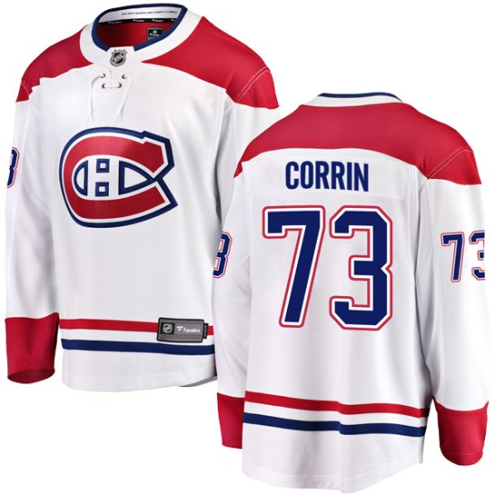 Men's Montreal Canadiens William Corrin Fanatics Branded Breakaway Away ...